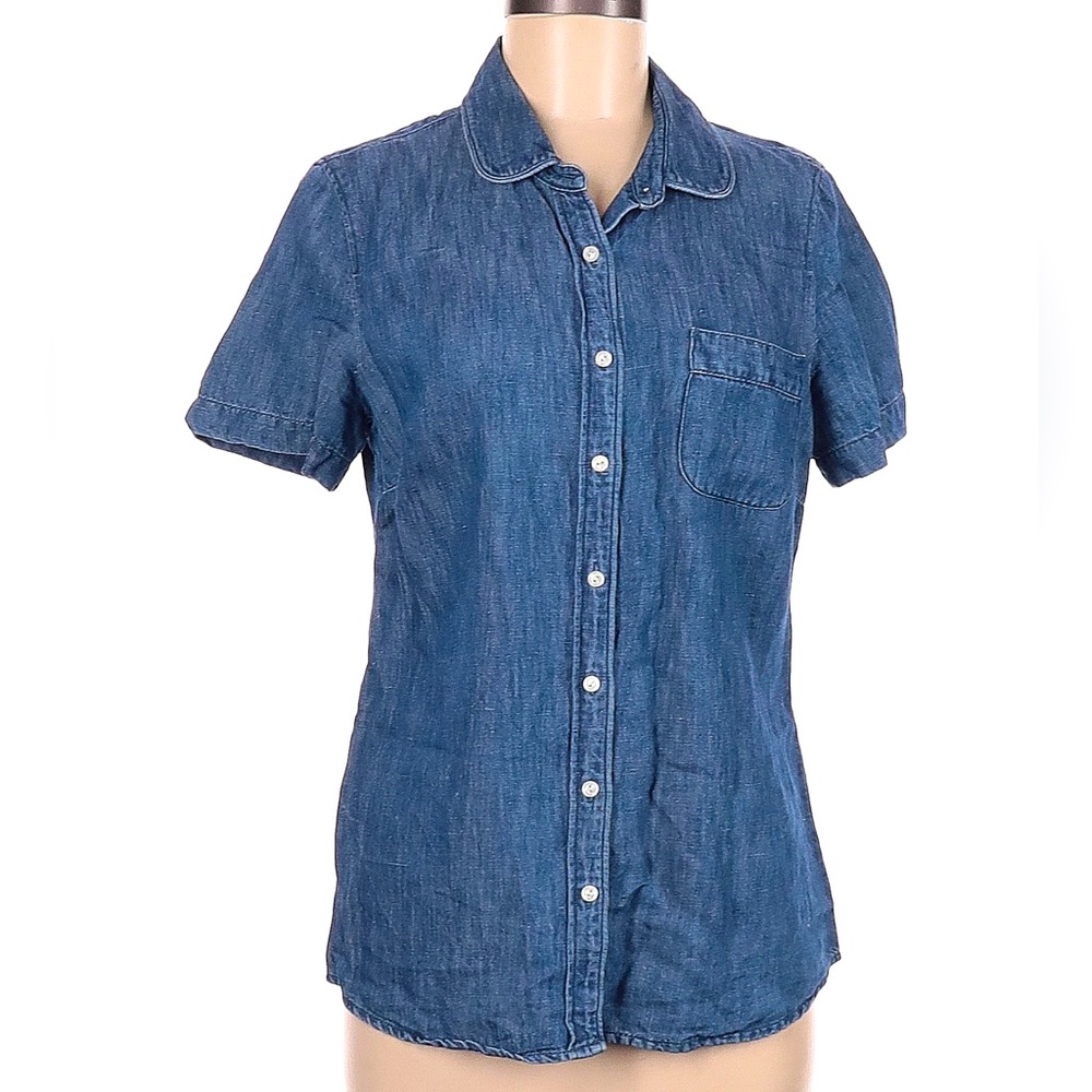 J Crew Denim Button Down Top
